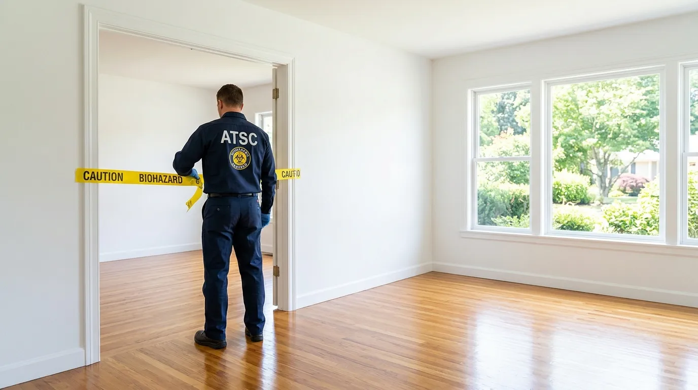 Certified biohazard cleanup crew performing Trauma Scene Cleanup in Sheboygan Falls